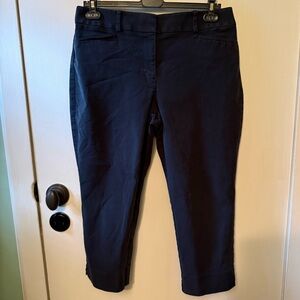 LOFT Black Cropped Pants